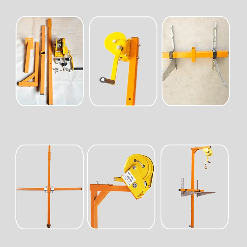 1200 фунтов ручная нержавеющая сталь Наружная установка подъемный кран Складная