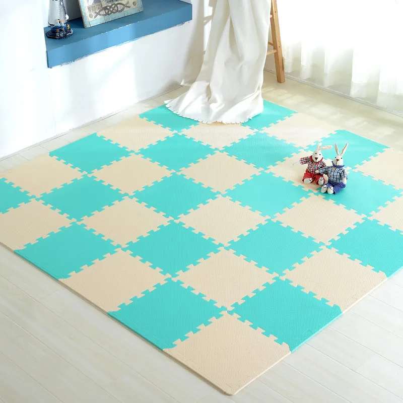 Большой Мягкий коврик из пены детский игровой с буквами и цифрами пазл для