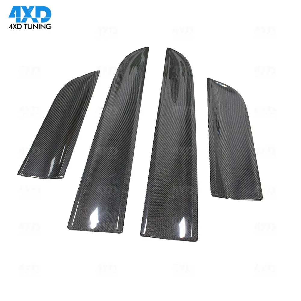 Защита боковой двери автомобиля для Porsche Macan карбоновая черная отделка дверной