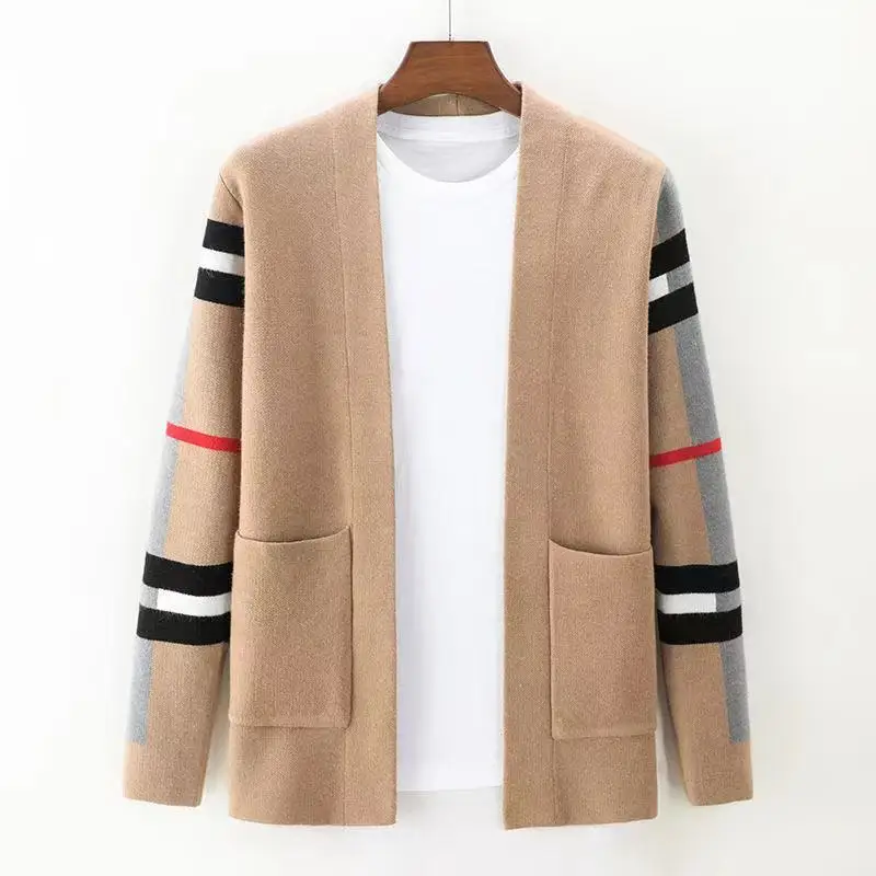

Men's knitted sweater casual coat sweater men's cardigan