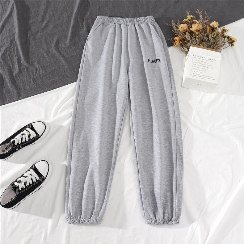 

2021 Spring Summer Women's Cargo Pants Pocket Jogger Elastic Waist High Streetwear Two-Piece Suit Sports Women