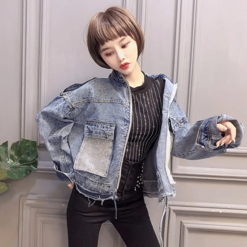 Джинсовая куртка Utumn Женская свободная базовая верхняя одежда из денима