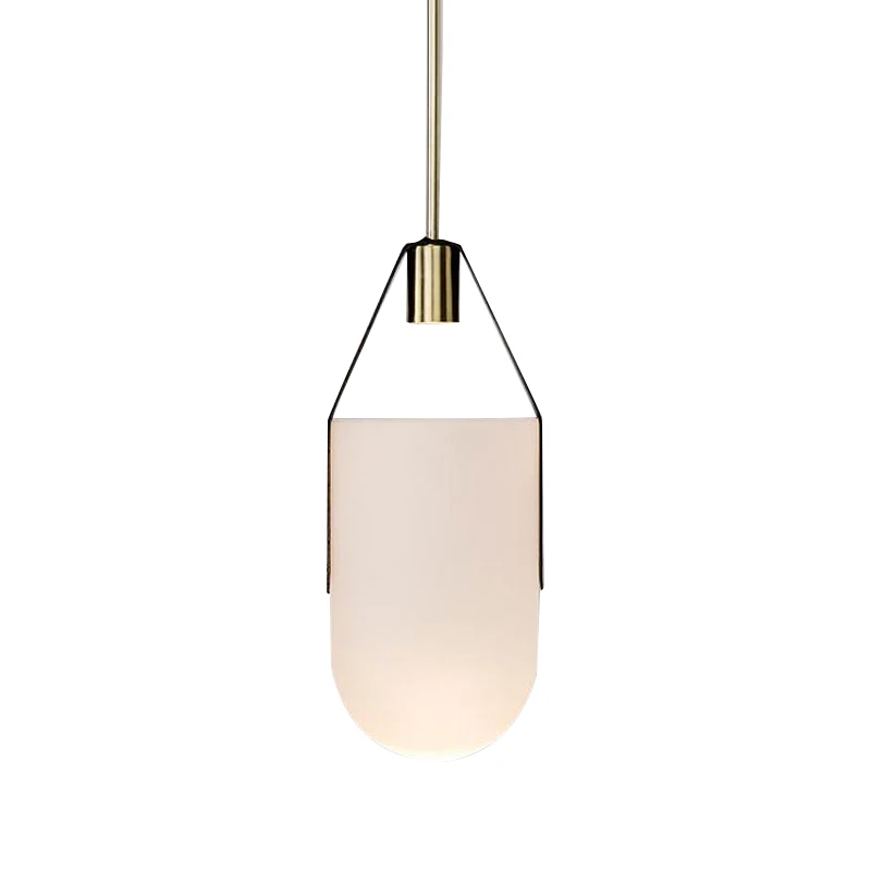 

Single Head Glass Pendant Lights Bar Coffee Shop Bedside Bedroom Light Fixtures Home Decor Hanging Lamp Dinning Room Lights