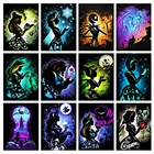 Алмазная живопись 5d сделай сам, картина из мультфильма Дисней, Алиса в стране чудес, мозаика с изображением рождественской ночи, принцессы, эльфа, вышивка крестиком, домашний декор, подарок