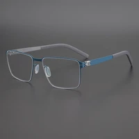 germany brand non screw glasses frame men medical aviation stainless steel square eyeglasses women myopia spectacle eyewear y710