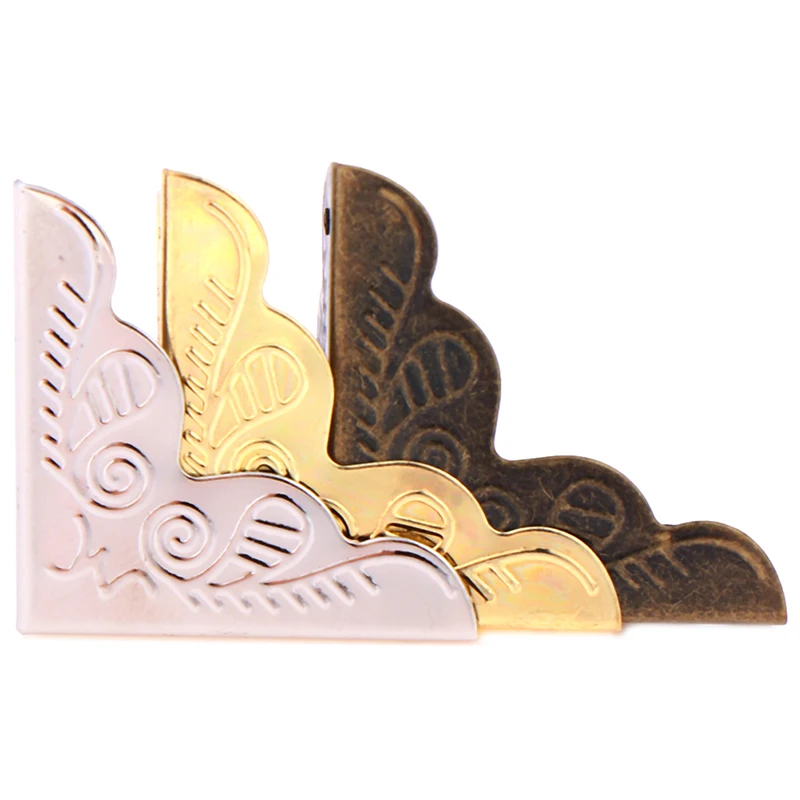 10 шт. антикварная шкатулка для украшений угловая ножка Деревянный чехол защита