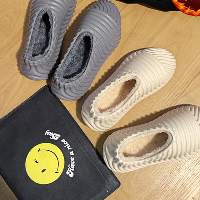 

Large Size Men's Shoes New Winter Plus Cashmere Warm Cotton Shoes Trend Coconut Shaped Skeleton Casual Cotton Shoes