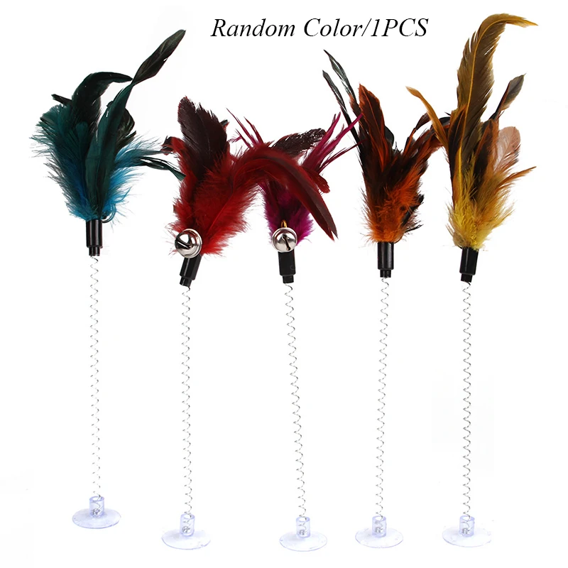 

New Funny Bell Cats Toys Sucker Throwing Toys Cat Toy Interactive Toys Amuse Cute Feather Toys Pet Cat Supplies Pet Toy Hot Sale