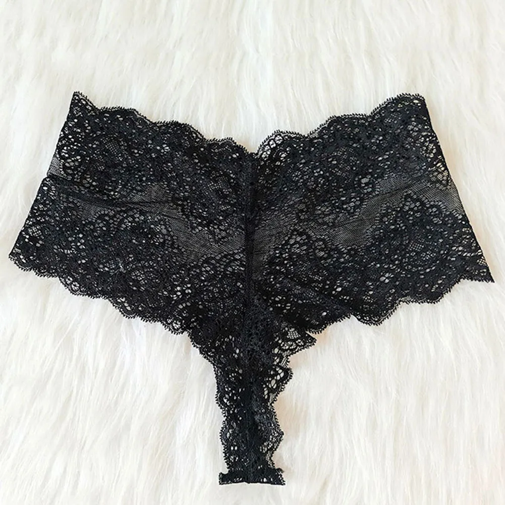 Прозрачные кружевные трусики Бесшовные женские сексуальное ажурное нижнее