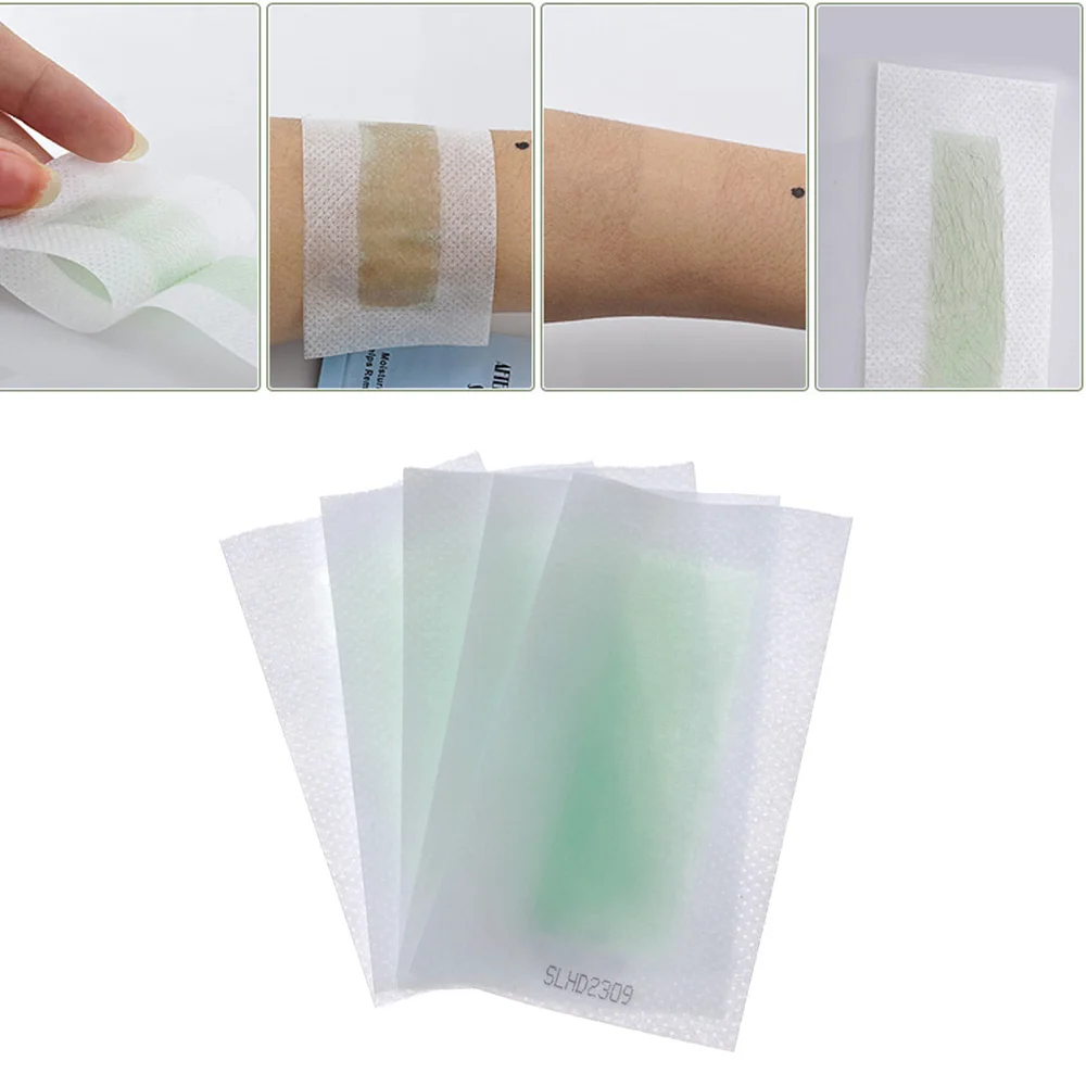 Восковые бумажные полоски для удаления волос 20 шт. = 10 листов восковая салфетка