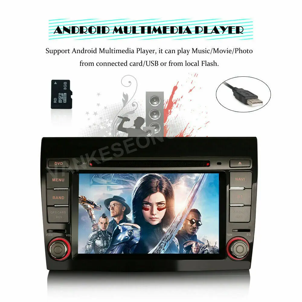 7 &quotAndroid 9 0 Bluetooth Автомобильный мультимедийный Радио DVD плеер 8-ядерный 4G gps NAVI WI-FI