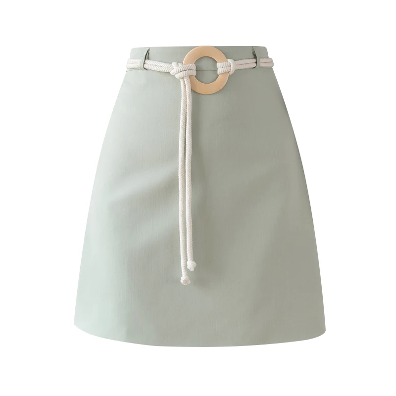 

A-line high waist short skirt women's 2021 summer new temperament retro umbrella skirt one-step skirt ladies