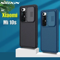 nillkin slide camera protection case for xiaomi mi 10s 5g clens protect privacy shockproof phone back cover for xiaomi mi10s