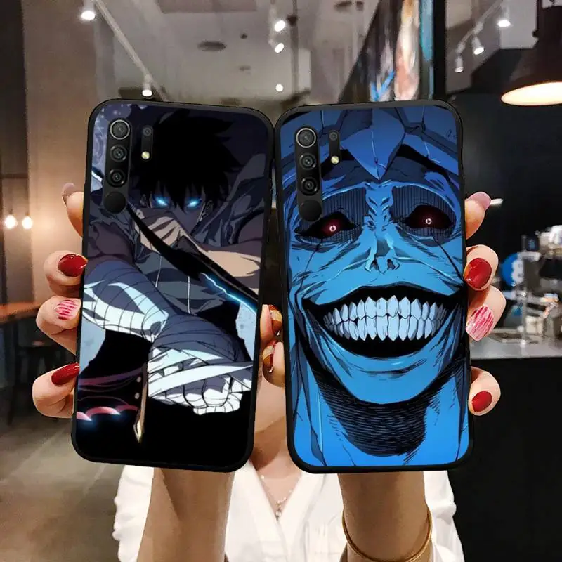 

Anime solo leveling Sung Jin woo Phone Case For Xiaomi Mi Redmi Note 7 8 9 pro 8T 9T 9S 9A 10 Lite pro