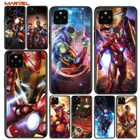 iron man cool marvel shockproof cover for google pixel 5 5a 4 4a xl 5g black phone case shell soft fundas coque capa