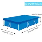 Водонепроницаемый и Пыленепроницаемый Чехол для бассейна с защитой от УФ-излучения, прямоугольный чехол для бассейна, аксессуары для бассейна