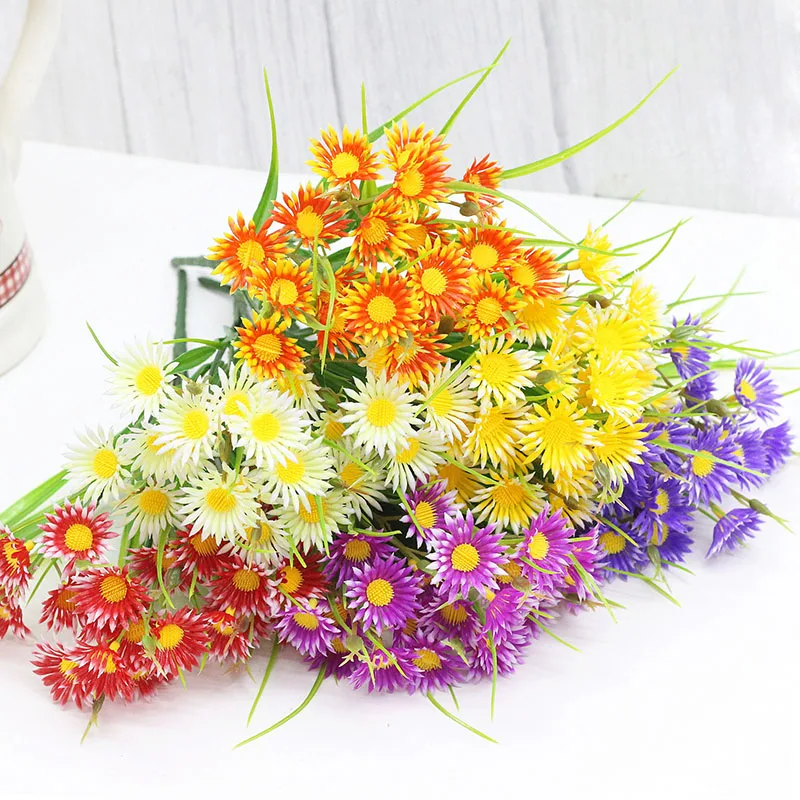 

Flower Lantern 7 Spring Grass Daisy Simulation Plant Aquatic Flower Lighting Plastic Fake Flower Wildflower Sunflower