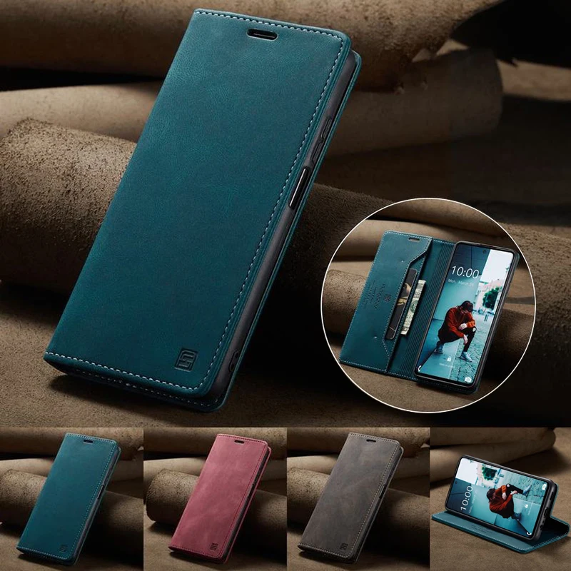 Магнитный чехол-книжка для Samsung Galaxy A52s кожаный чехол A52 | Мобильные телефоны и