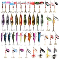 spinners spoon bait metal spoon fishing lures 3g 12 5g artificial bait metal lure bass sequins jigs hook for pike lure fishing