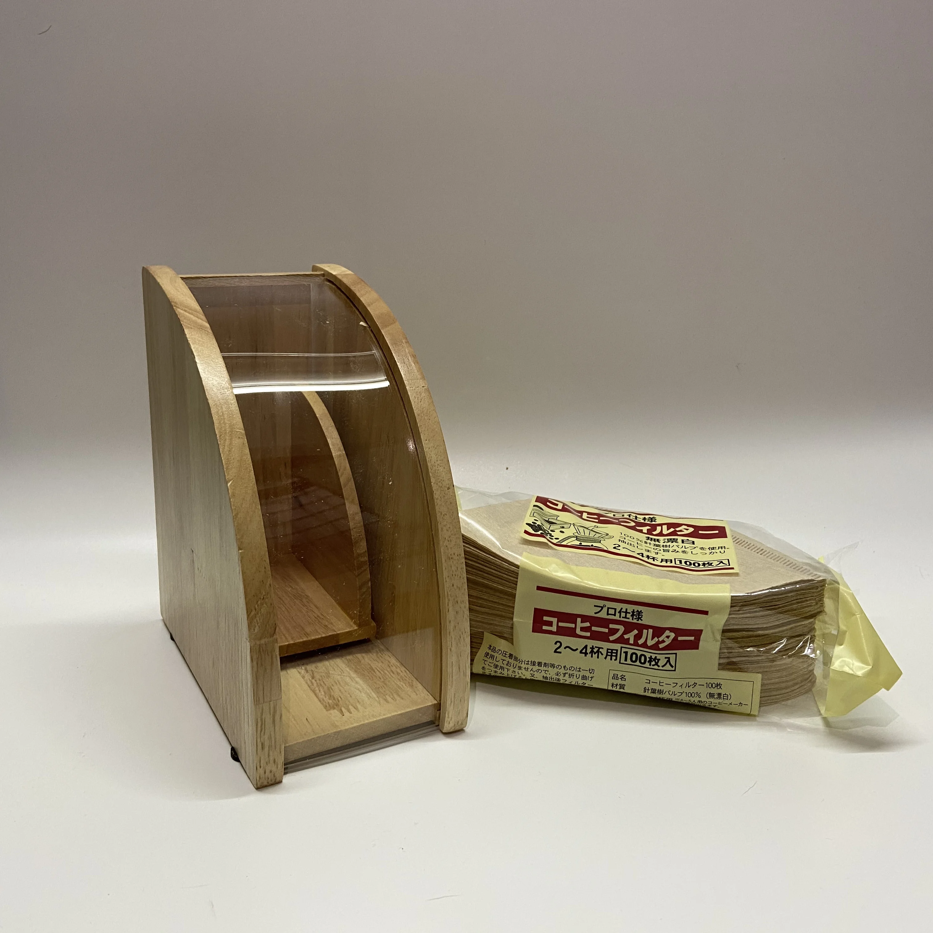 Деревянный кофейник бариста ручной работы контейнер для фильтров от пыли