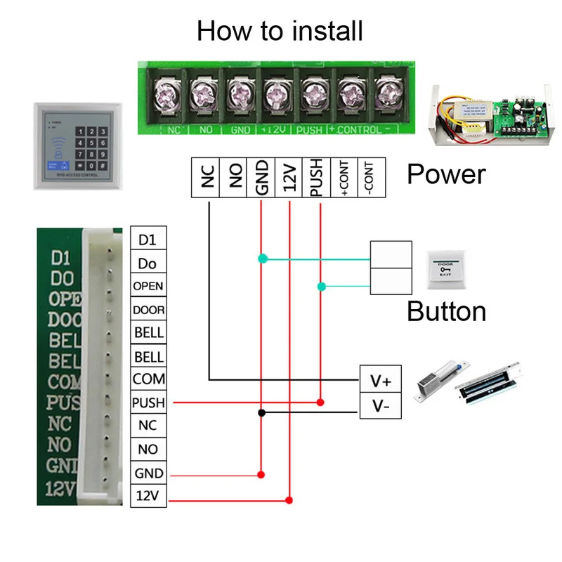RFID система контроля доступа Электрический IC/ID карты замки устройства машина