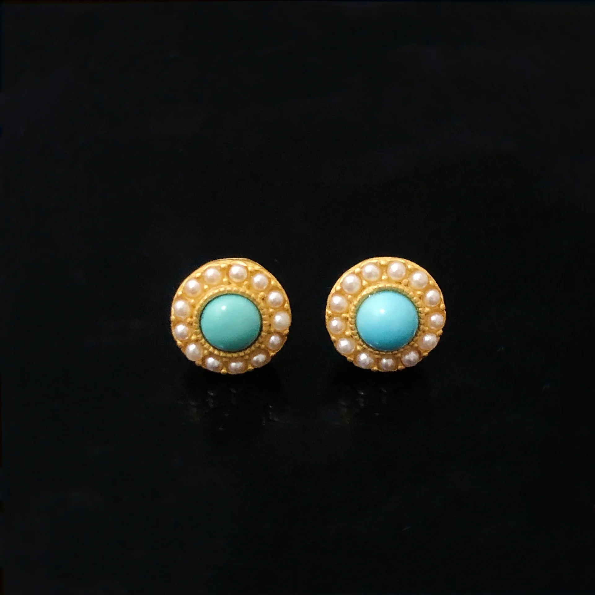 

2PCS 925 sterling silver natural turquoise red corundum beads spacer beads charm accessories for DIY jewelry
