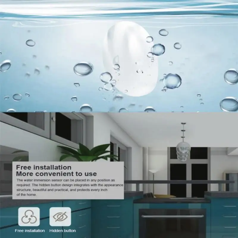 

Tuya Water Sensor Leak Detector Flood Water Leakage Alarm Support Zigbee Gateway Smart Home Flood Sensor Remote Monitoring