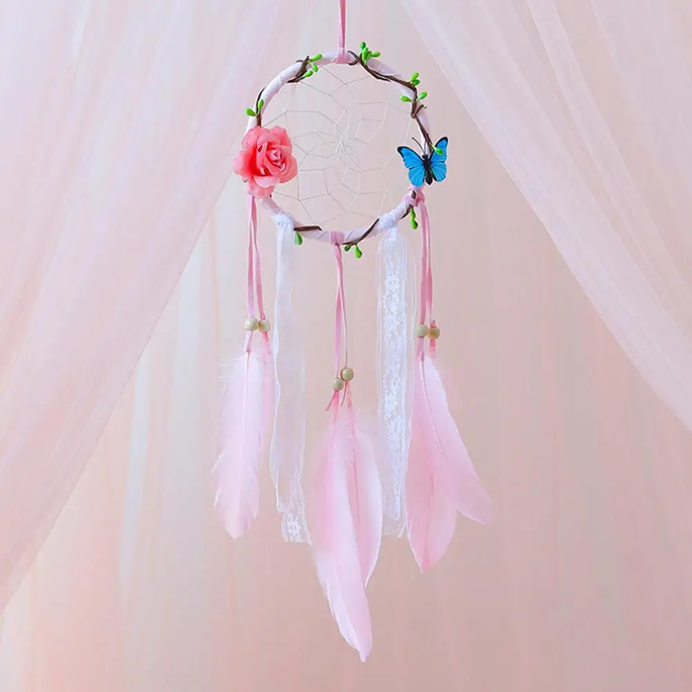 Ловец снов с круглыми перьями романтические подарки украшение для комнаты