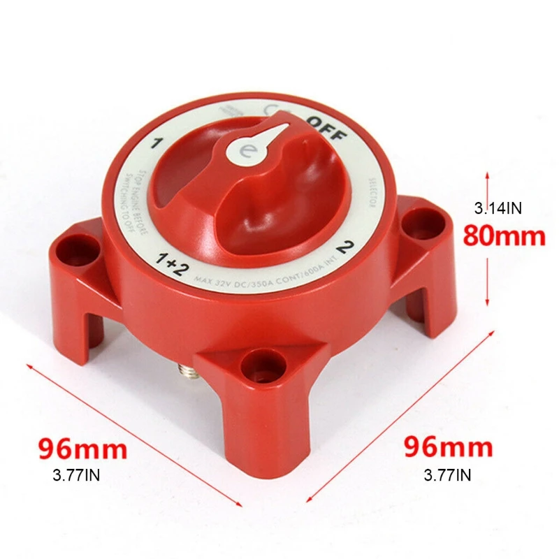 

4-speed 32V 350A Marine and Yacht Battery Switch Modified Isolator Key Battery Power Switch