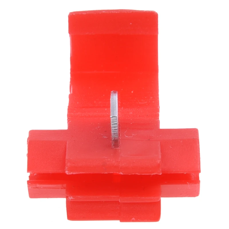 

Hot SV-100pcs Quick Splice Connectors Lock Wire Terminals Crimp Electrical Electric - Red