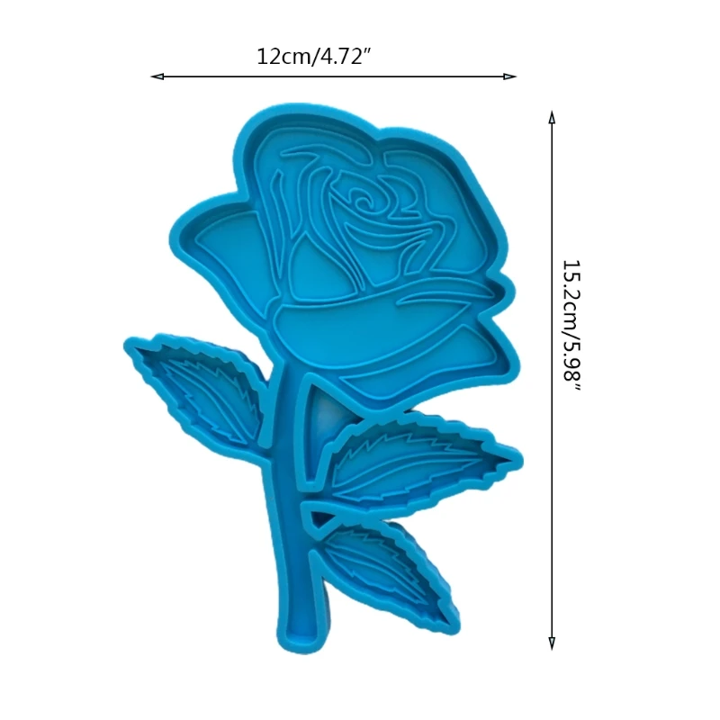 

Epoxy Resin Mold Rose Flower Decorations Silicone Mould DIY Crafts Ornament Tool F3MF