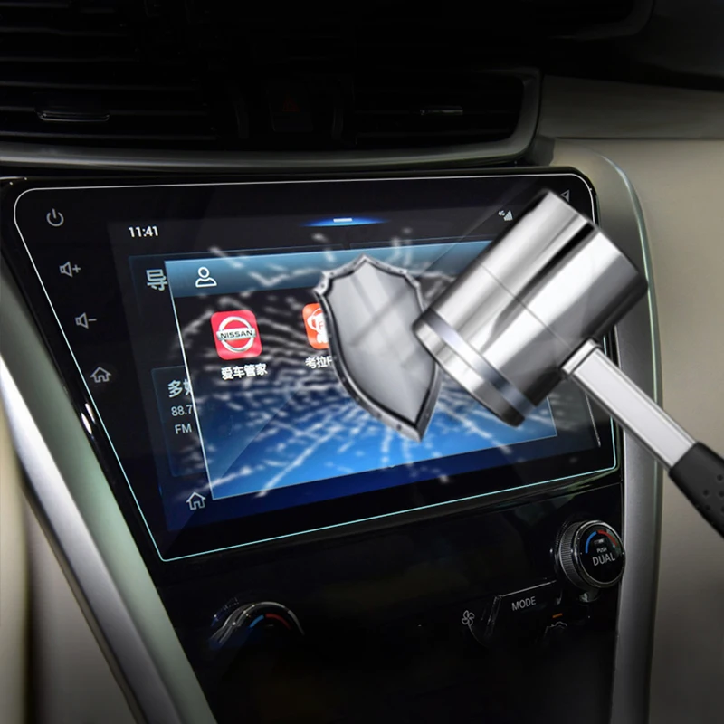 Автомобильный GPS навигатор закаленное стекло для защиты экрана Стальная