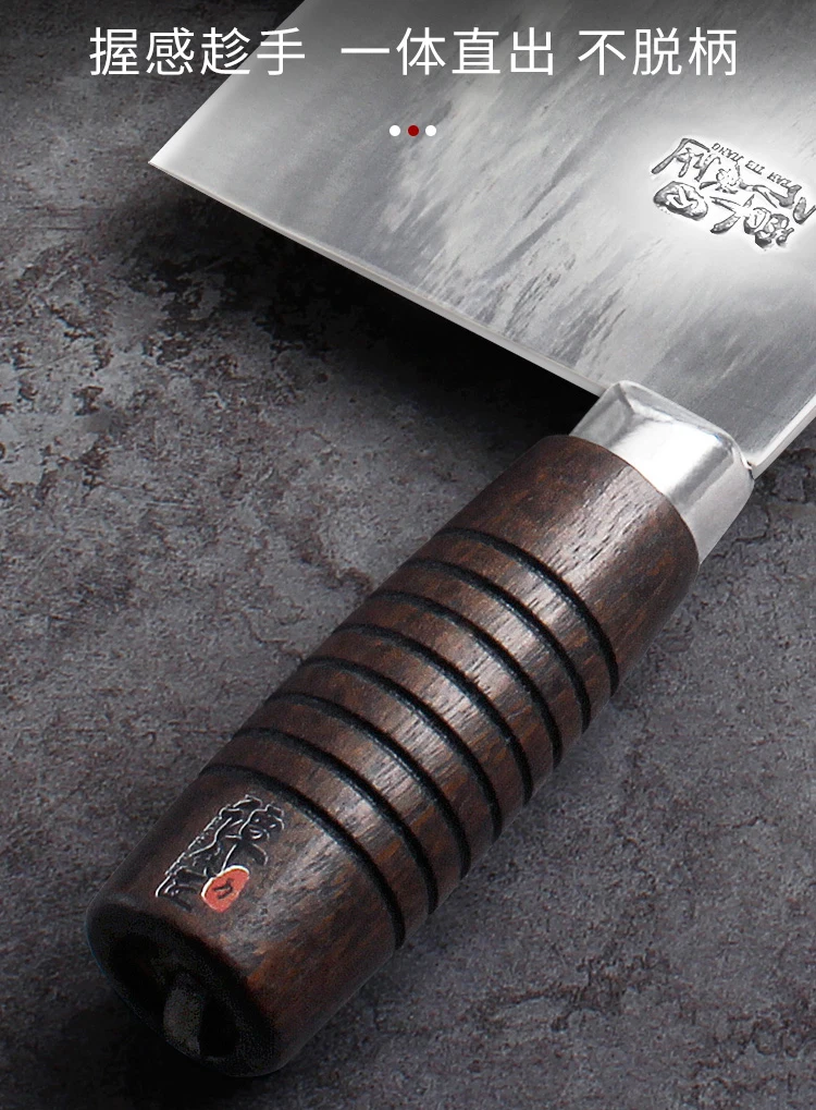 

Hand forged kitchen knives sharp slicing knife kitchen knife household meat slices chef special knives Tang Knife 5CR15MOV steel