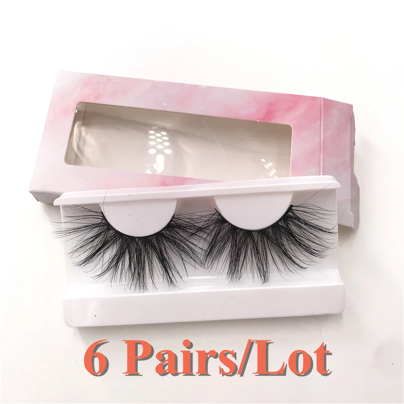 Ресницы 6 парт/лот 27 мм оптовая продажа Прямая поставка супер длинные 5D ресницы