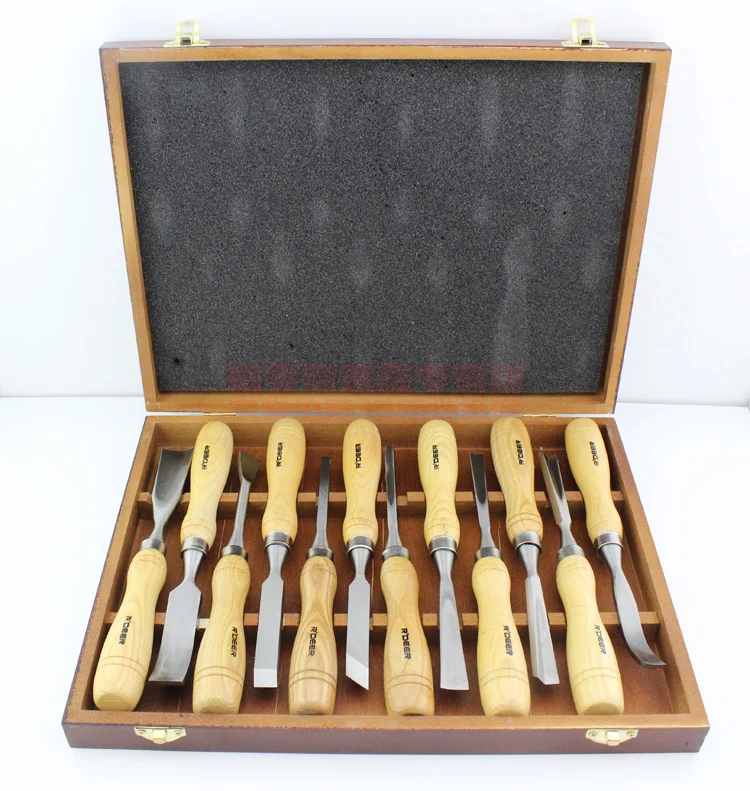 Набор для резьбы по дереву 12 шт. набор инструментов работы резец нож гравировки в