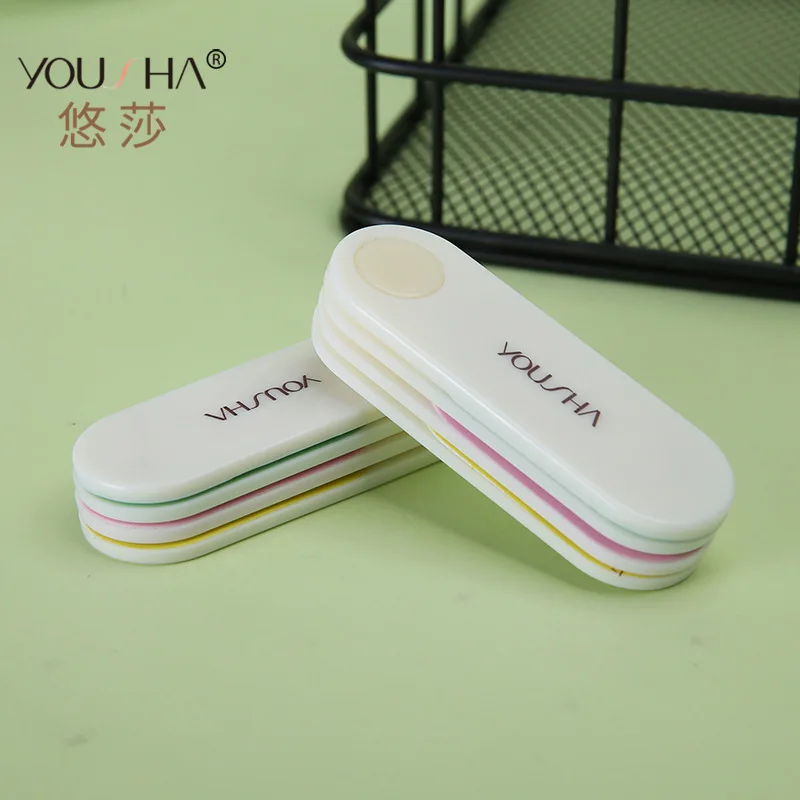 Вентилятор-форма d вращающийся буфер для ногтей ABS Материал портативный Павлин