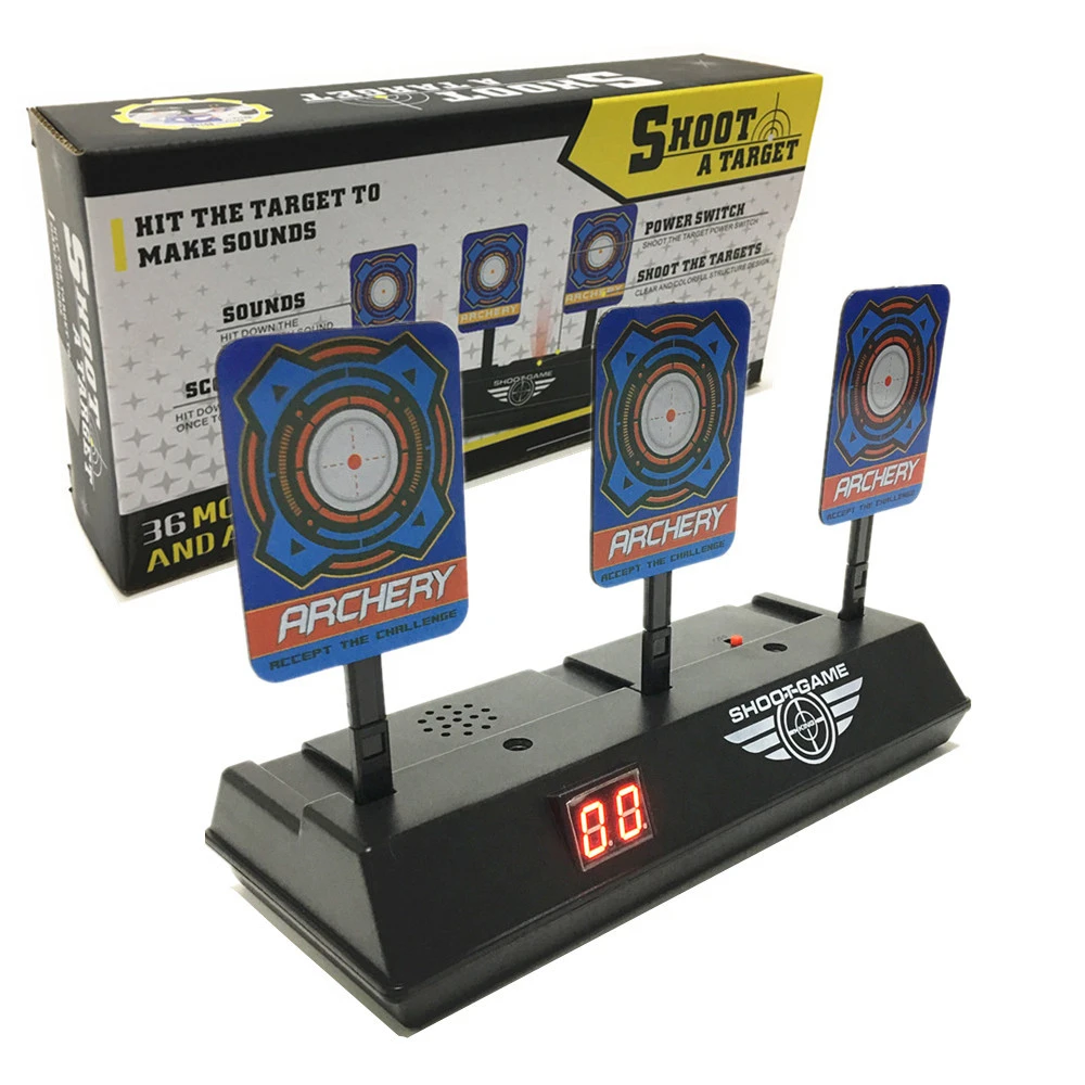

Shooting Targets for Nerf Guns Toys Electric Scoring Target Auto Reset Digital Moving Targets Christmas Gift for Kids Boys Girls