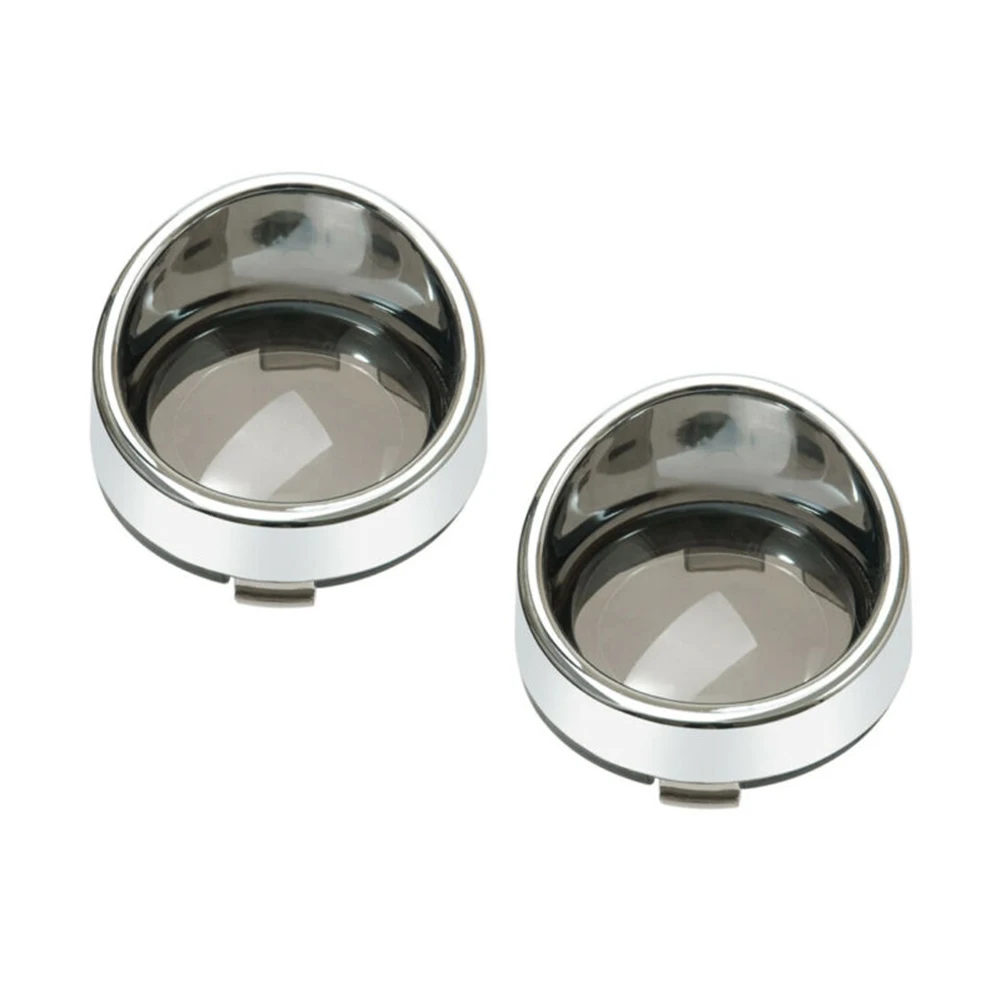 1Pair Turn Signal Light Smoke Lens Cover Bezels Visor Cap For Harley Softail | Автомобили и мотоциклы