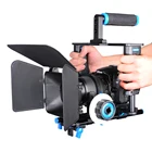 4 in1 DSLR Rig Camera Cage Set Handle Camera Stabilizer Film Making Photo Studio Accessories for Canon Nikon Sony SLR DSLR