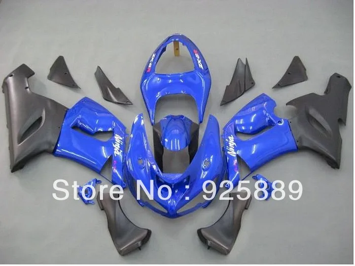 

High Quality Blue Black Body For KAWASAKI ZX6R 05 06 ZX 6R 05-06 ZX-6R 2005 2006 2005-2006 ABS Fairing Kit