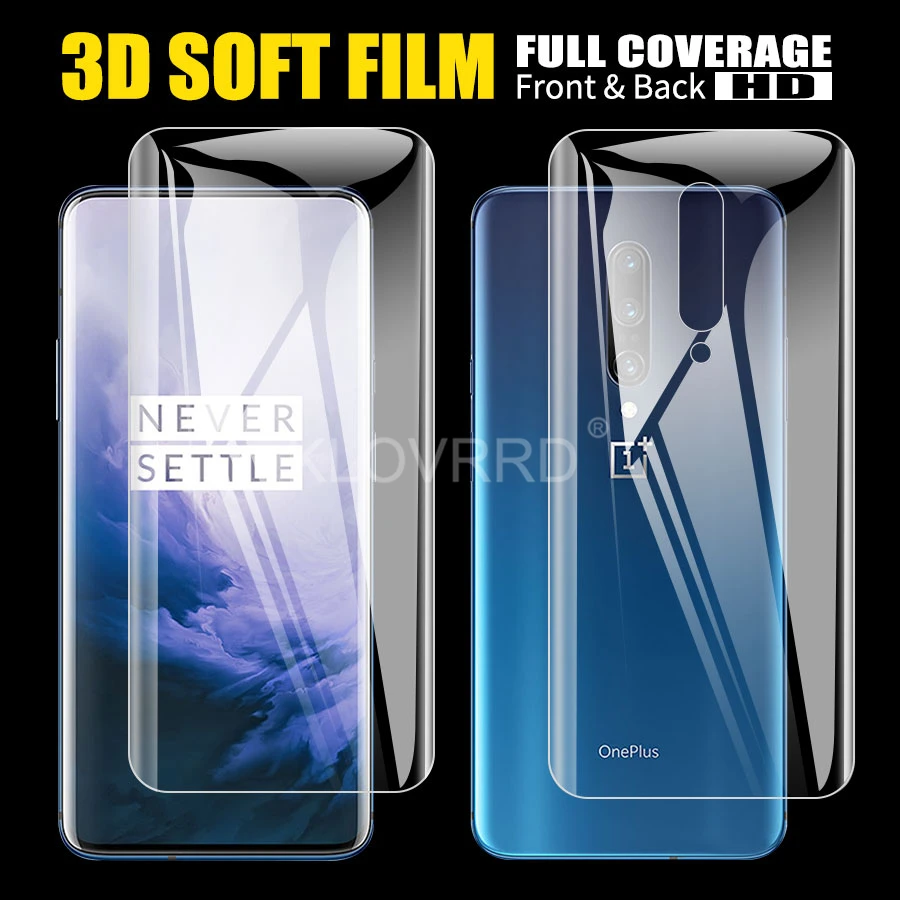 Передняя Задняя пленка для Oneplus 7 7T Pro 6 6 t, защитная пленка на весь экран для One Plus 7 Pro 5 5t 3t 5G, силиконовая Гидрогелевая наклейка