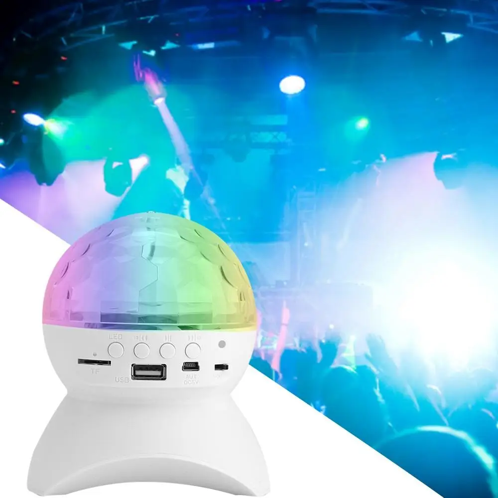 Bluetooth Колонка со светодиодной подвечерние кой для дискотек RGB подсветкой|Эффект