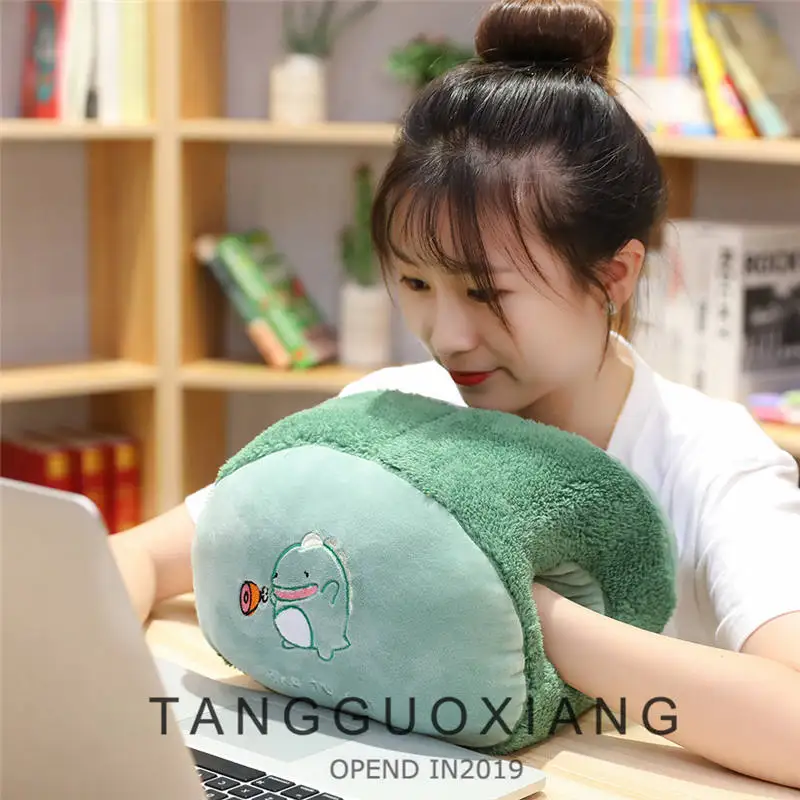 Грелки для рук 30 см хомяк Хаски собака динозавр кролик плюшевые игрушки мягкие