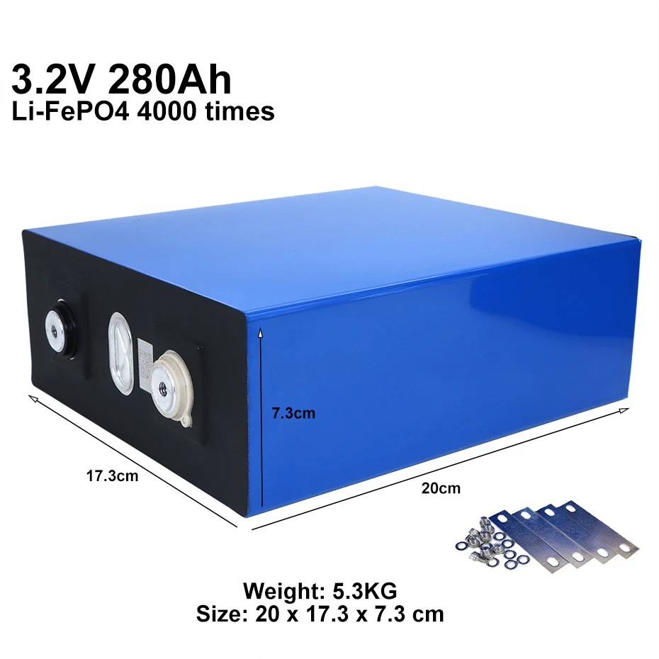4 шт. 3 2 V280AH LIFEPO4 аккумуляторная батарея 2020 новые батареи Литиевый железо для 12 В Ач