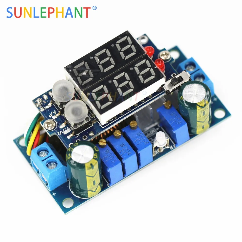 

Контроллер солнечной панели 5A MPPT, светодиодный понижающий модуль зарядки CC/CV, дисплей, контроллеры регулятора