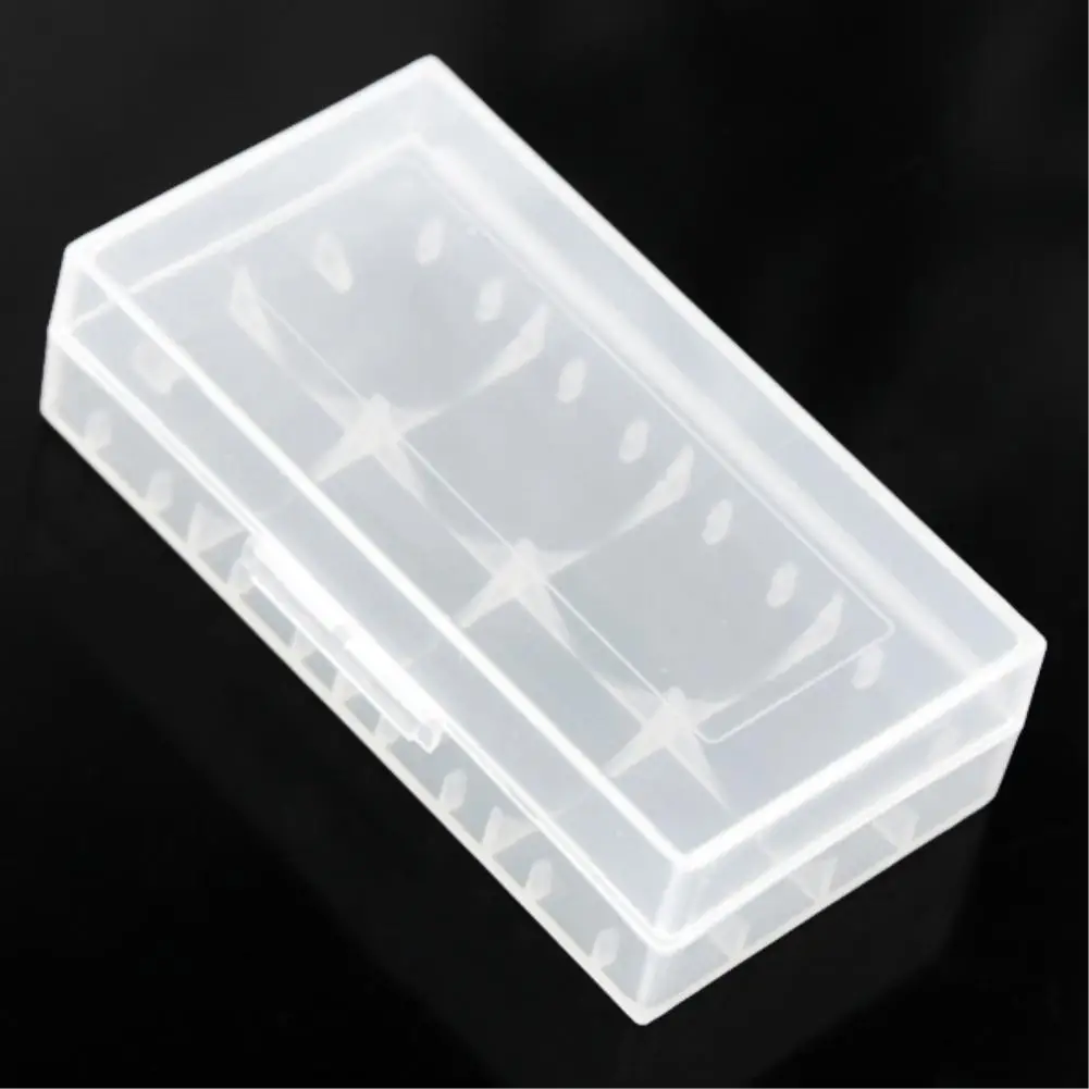 

Transperent White Plastic 18650 123A Battery Box Holder Storage Case Box Protective Container For 2x18650 2x 123A Batteries