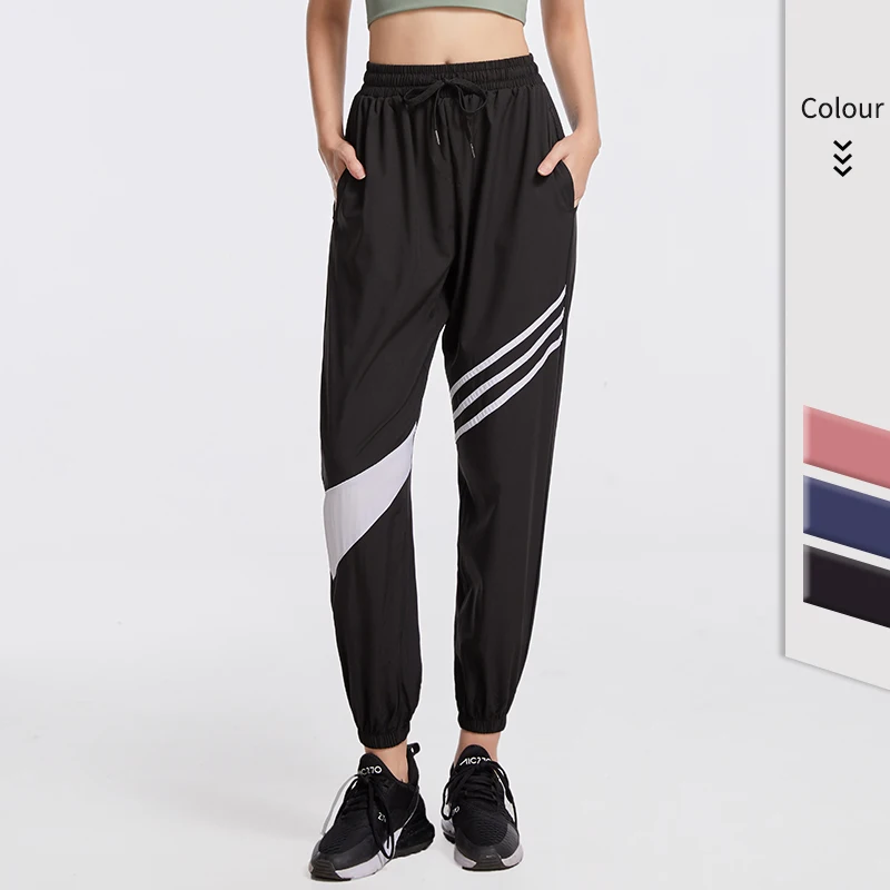 Брюки спортивные женские с широкими штанинами мягкие джоггеры высокой талией