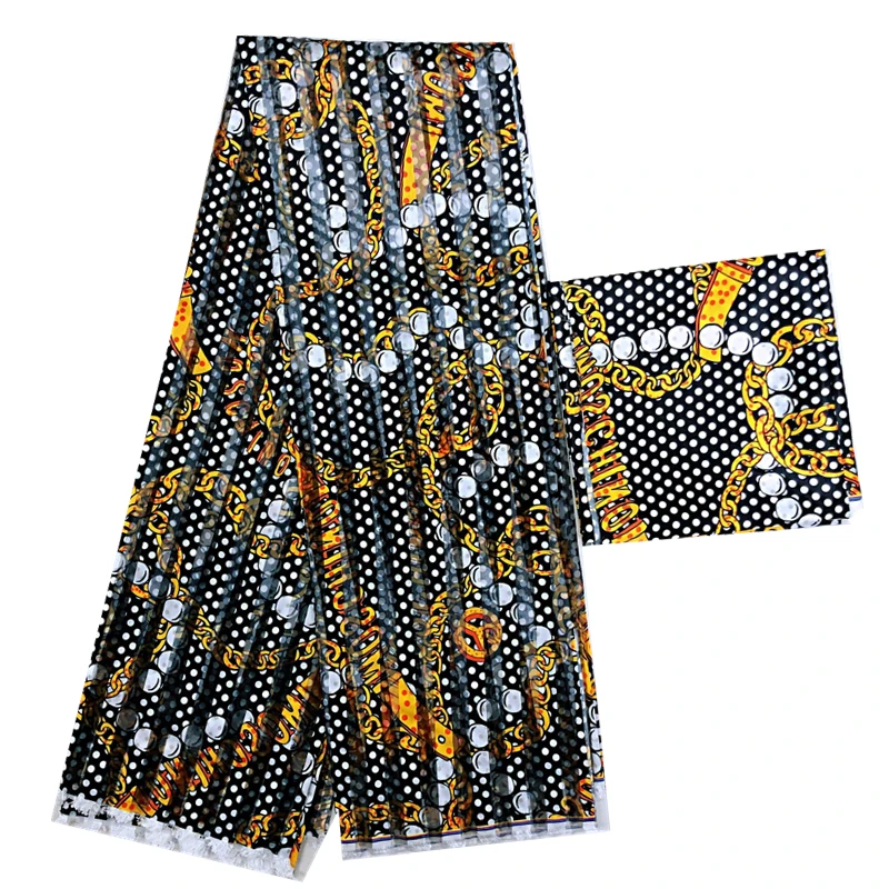 Новая цифровая шелковая ткань органза 4 ярдов + 2 атласная высокого качества