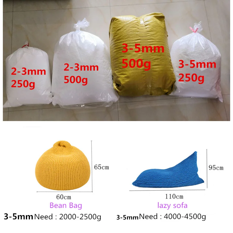 500 г/250 г белый пенопластовый шарик beanbag детский наполнитель кровать спальная Подушка Bean мешки кресло диван бусины наполнитель пенопластовый шар