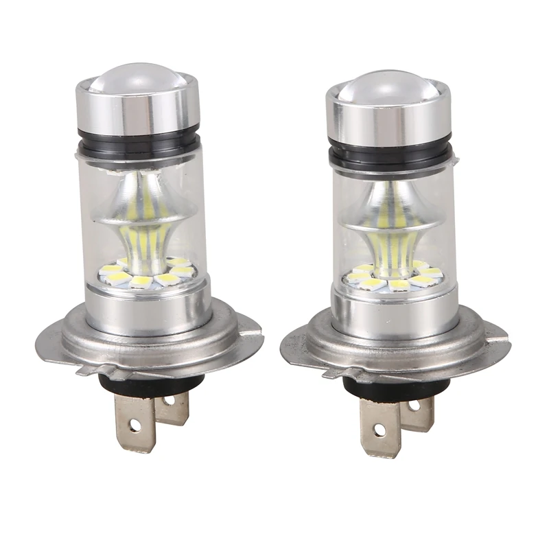 

1 Pair High Power LED H7 Bulb 100W 20LED Car Fog Light Lamp Headlights 6000K White